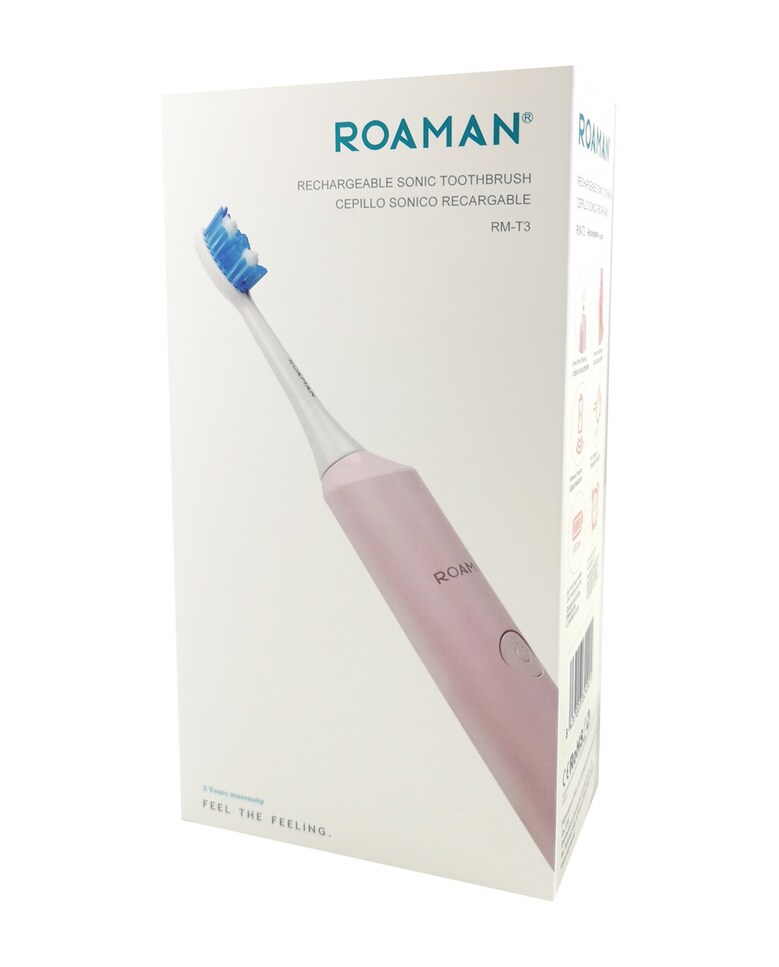 Cepillo Sónico T3 Rosa Roaman 2