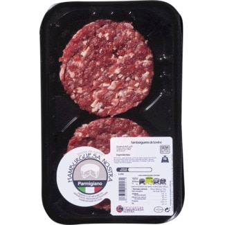 Hambúrgueres de Bovino Parmigiano 2 Unidades embalagem 300 g - Hamburguesa Nostra