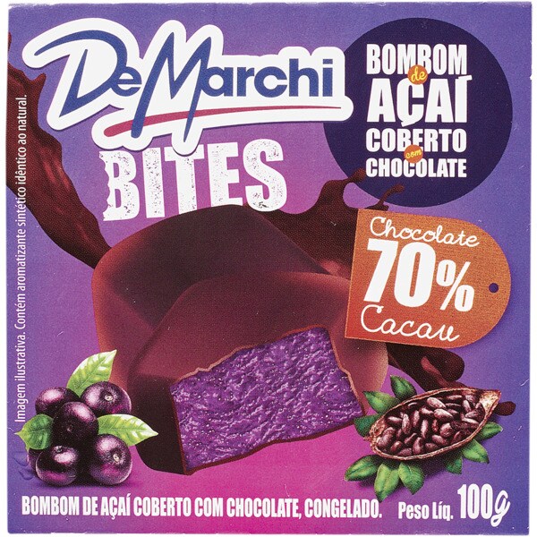 De Marchi Bombons de Açaí Cobertos com Chocolate embalagem 100 g