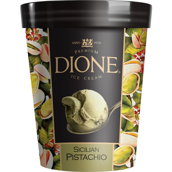 Dione Gelado de Pistacho embalagem 500 ml