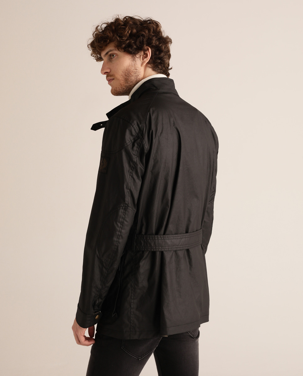 Chaqueta de abrigo de hombre negra con cuatro bolsillos · Belstaff