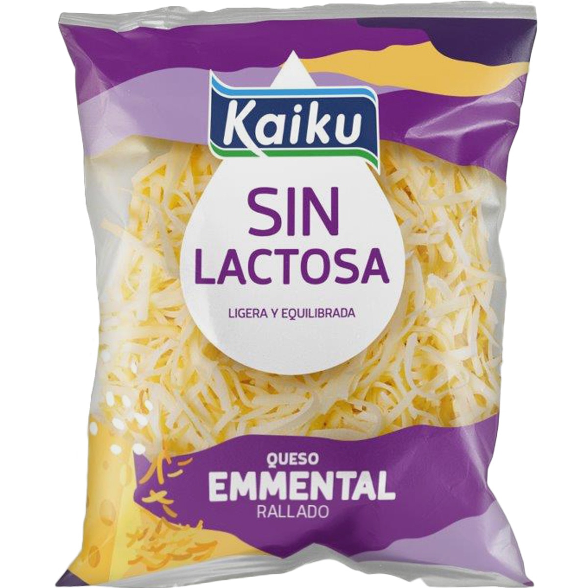 queso rallado emmental sin lactosa bolsa 100 g