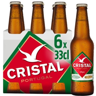 Cerveja Nacional Branca Pack 6 garrafa 33 cl - Cristal