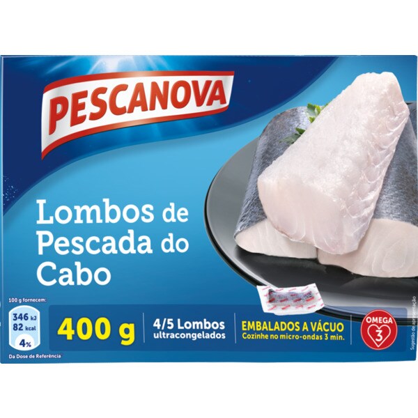 Pescanova Lombos de Pescada do Cabo embalagem 400 g