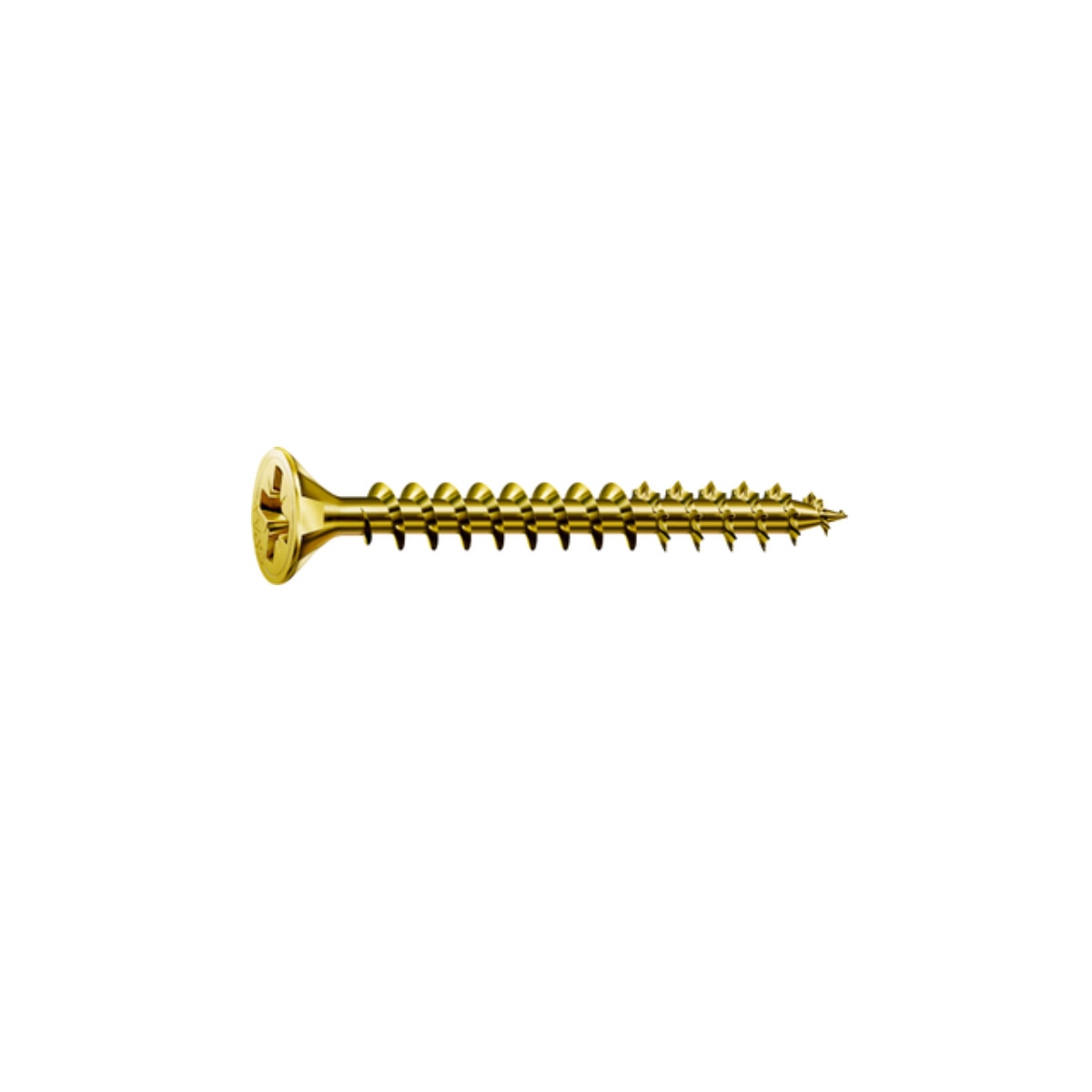 Tornillos Cabeza Plana POZI Ranura Cruz Yellox 3 x 40 mm - 20 Uds Bicromatado-1
