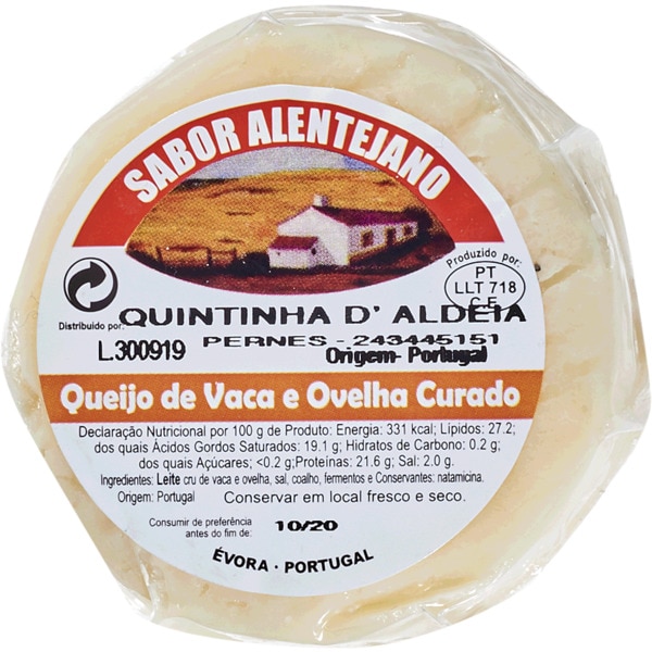 Queijo de Vaca e Ovelha Curado unidade 80 g