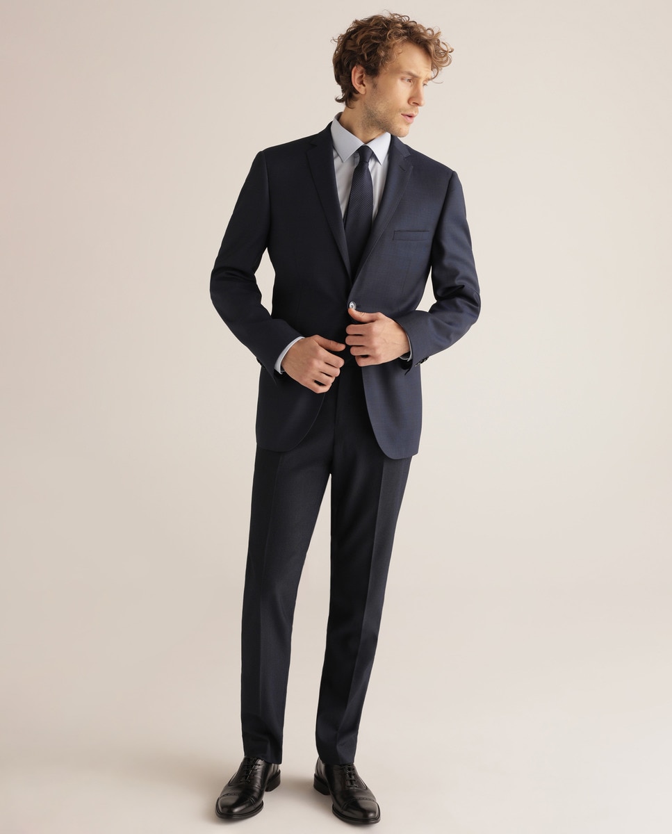 Camisa Non Iron de hombre regular lisa blanca - Mirto - Azul claro Azul claro-4