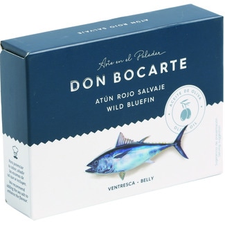 ventresca de atún rojo salvaje en aceite de oliva lata 85 g - Don Bocarte