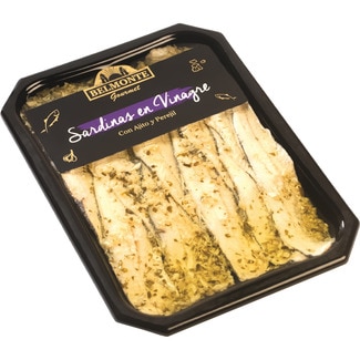 sardinas en vinagre con ajito y perejil tarrina 106 g neto escurrido - Belmonte Gourmet
