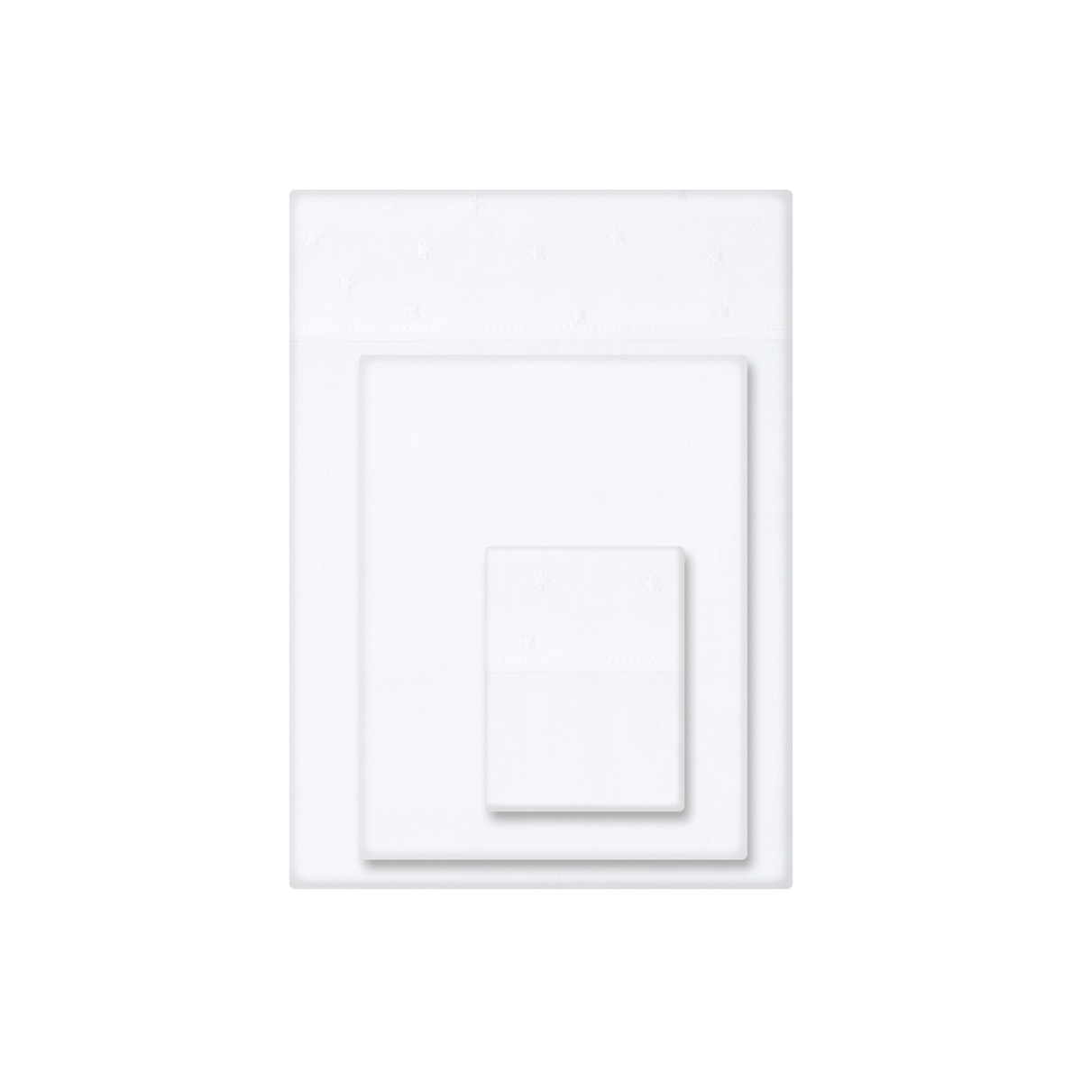 Ensemble de draps Baby Star gris broderie (disponible en plusieurs dimensions)