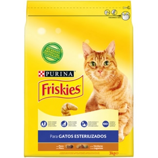 Ração para Gato Adulto Esterilizado com Peru e Legumes embalagem 3 kg - Friskies