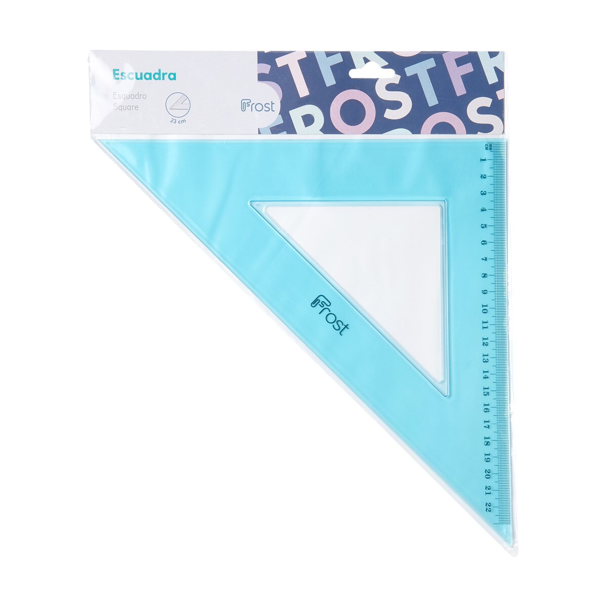 Comprar Escuadra 23 cms Frost Azul · Frost · Hipercor