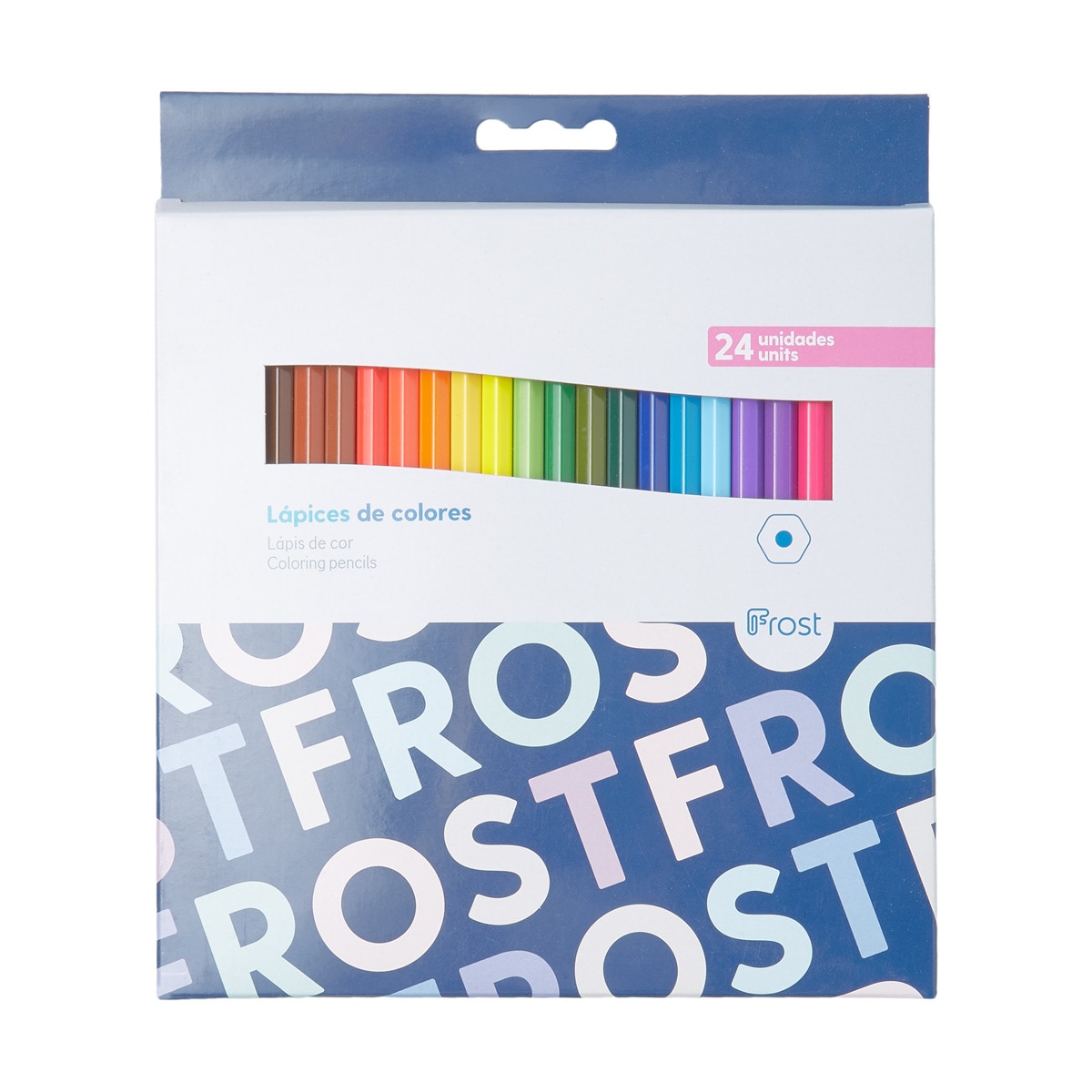 Pack de 24 lápis de cor hexagonais Frost multicolor Multicolor-1