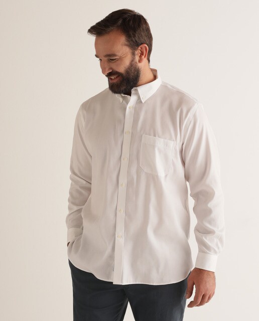Camisa de hombre sport lisa blanca tallas grandes · Emidio Tucci · El Corte  Inglés