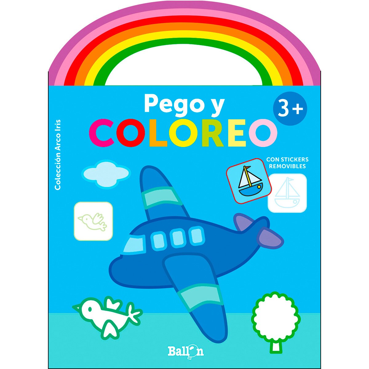 ARCO IRIS - PEGO Y COLOREO +3 RANA (Capa mole) 1