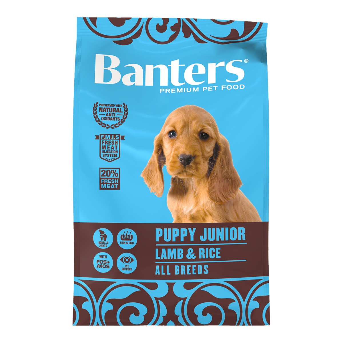 Imagen 0 de Pienso para perros cachorros Banters puppy junior cordero 3 kg
