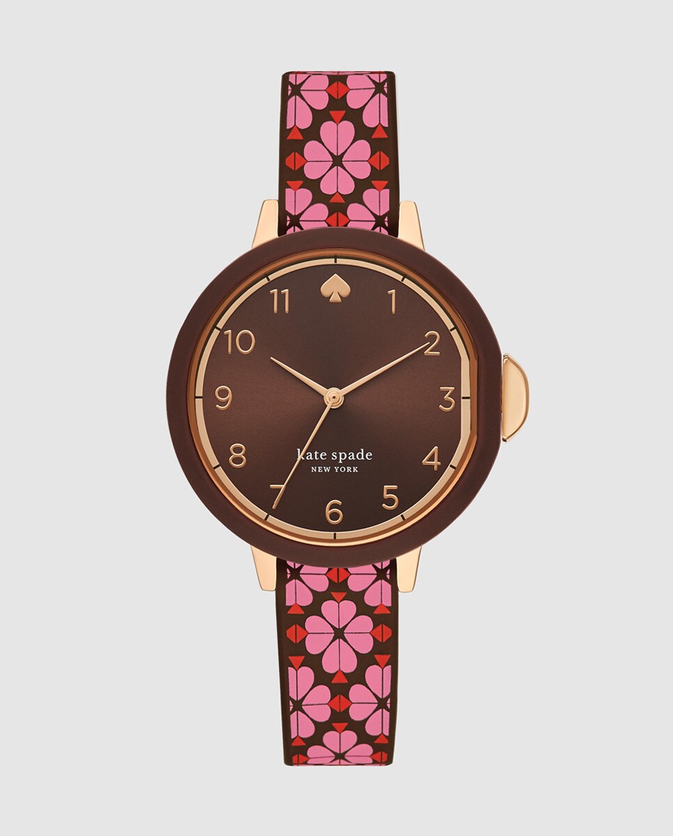 Kate Spade - Reloj De Mujer Park Row KSW1570 De Silicona Estampado