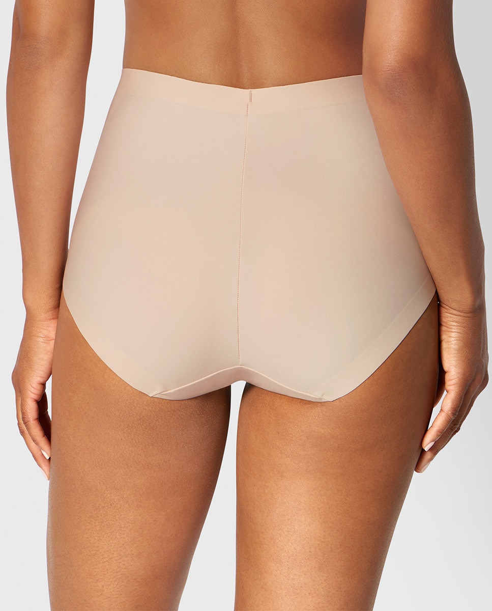 Cueca moldadora Medium Shaping lisa Creme-2