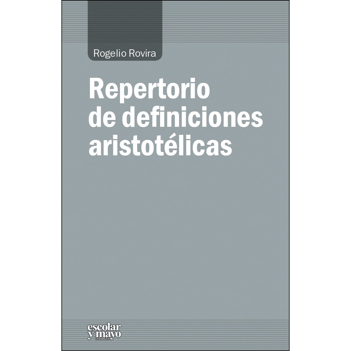Imagem 0 de Repertorio de definiciones aristotélicas