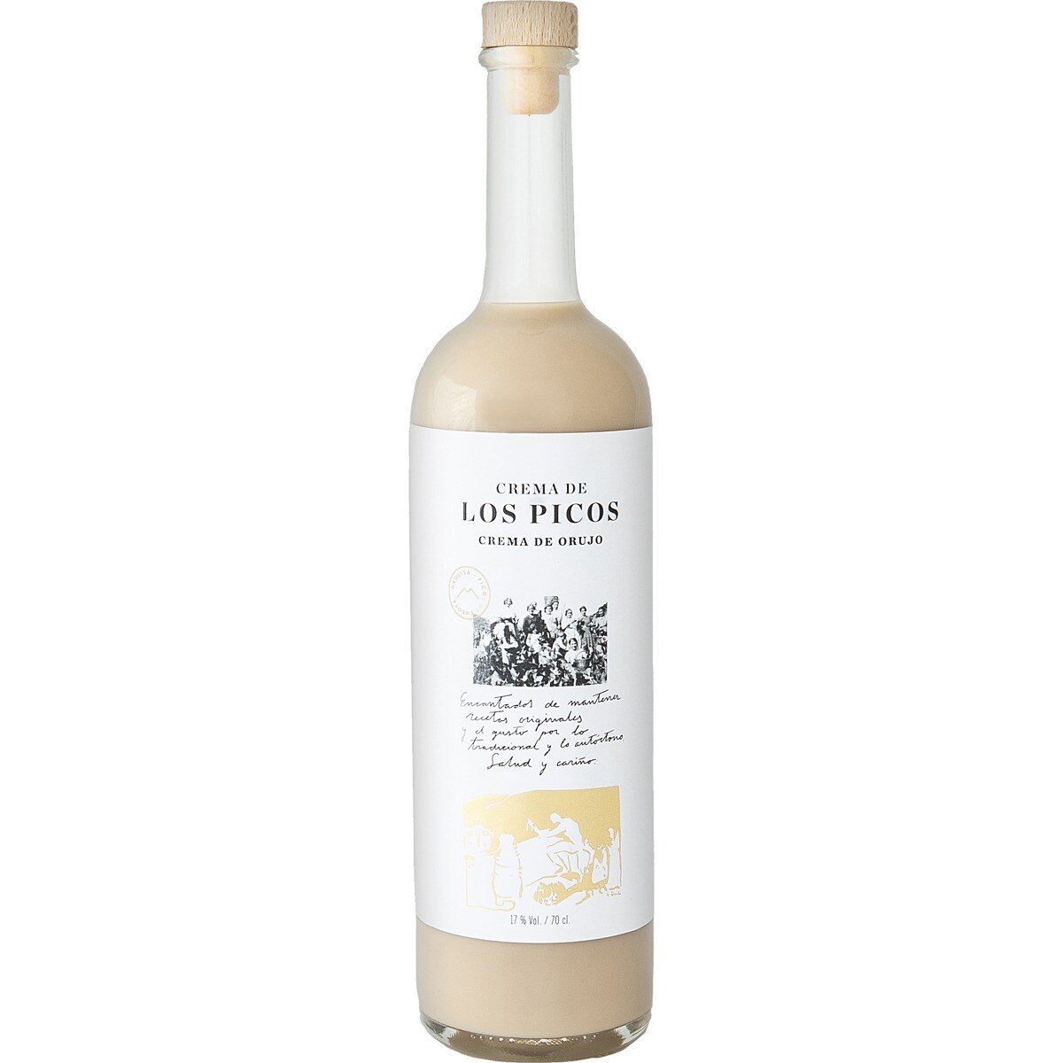 licor de crema al orujo de Liébana botella 70 cl