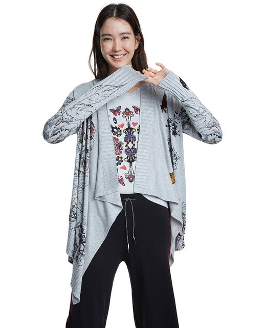 Chaqueta punto desigual Clearance