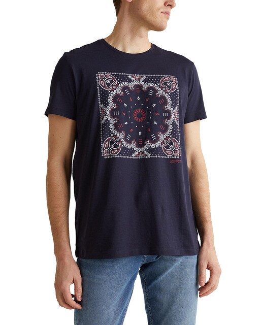 Camiseta en algodón orgánico de hombre a