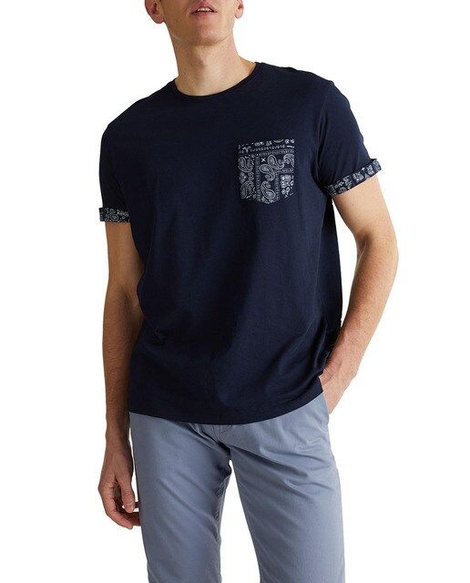 Camiseta en algodón orgánico de hombre a