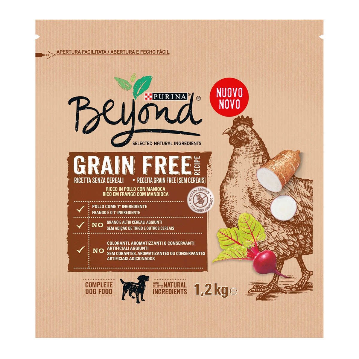 Purina Beyond - Pienso Para Perros Adultos Pequeños, Medianos Y Grandes Grain Free Pollo 1,2kg
