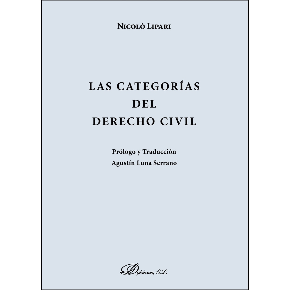 Las Categorías Del Derecho Civil 1