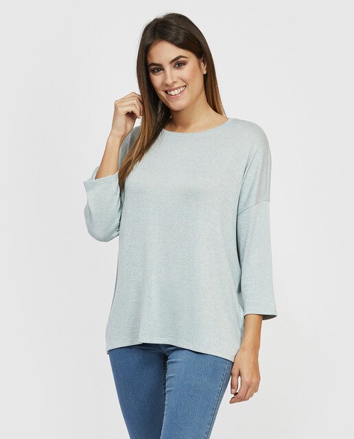 Jersey oversize de mujer manga francesa