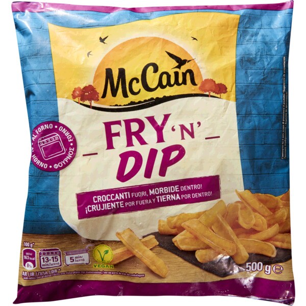 Mccain Batatas Crocantes Fry'N Dip embalagem 500 g