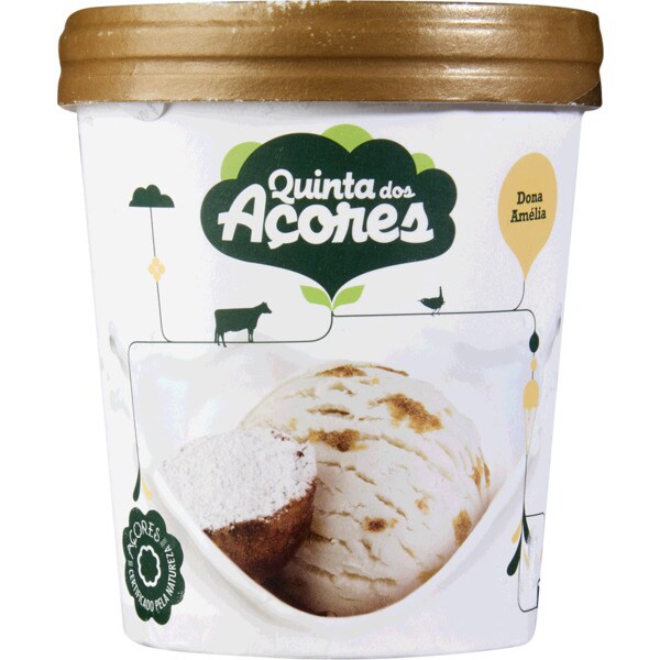 Quinta dos Açores Gelado Dona Amélia de Leite e Nata embalagem 500 ml