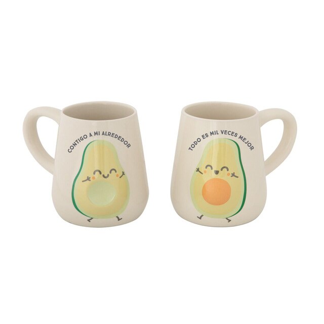 Set de 2 Tazas Mr. Wonderful: CONTIGO A MI ALREDEDOR TODO ES MIL VECES MEJOR Set de 2 Tazas Mr. Wonderful: CONTIGO A MI ALREDEDOR TODO ES MIL VECES MEJOR