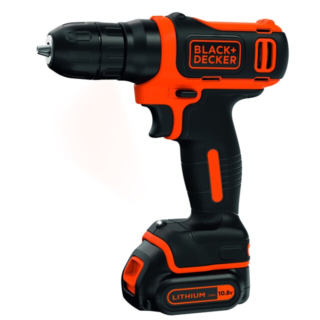 Imagen 0 de Taladro Atornillador 10,8V BLACK + DECKER sin ajuste de par con 1 batería 1,5Ah de Lítio y cargador 2A - BDCD12