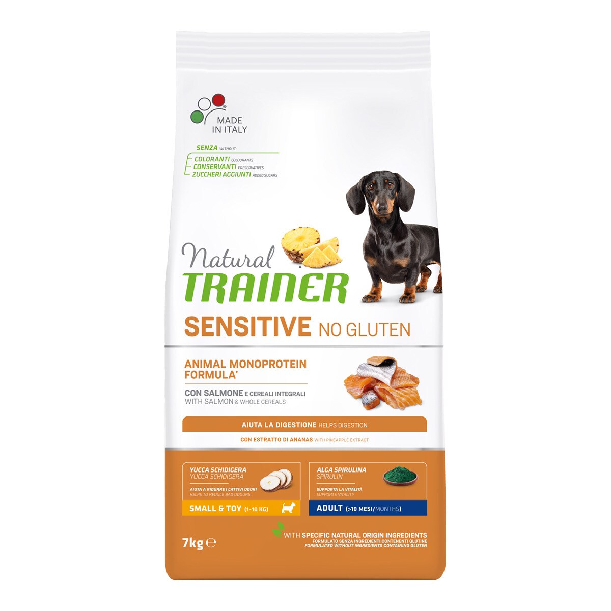 Natural Trainer - Pienso Para Perros Adultos Small & Toy Sensitive No Gluten Salmón