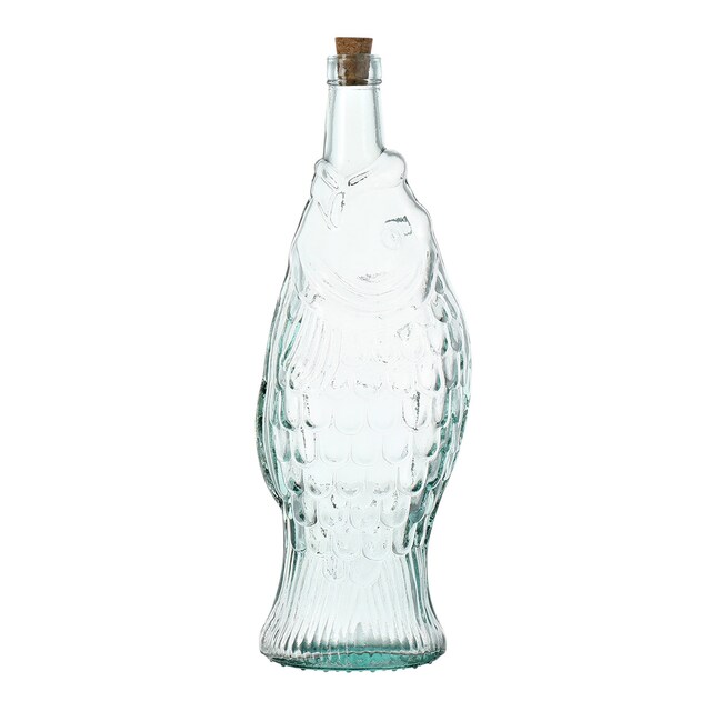 Imagem 0 de Garrafa em forma de peixe em Vidro Reciclado