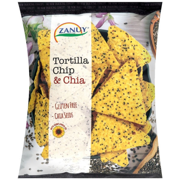 Comprar Snack Chips de Tortilha e Chia sem Glúten embalagem 130 g