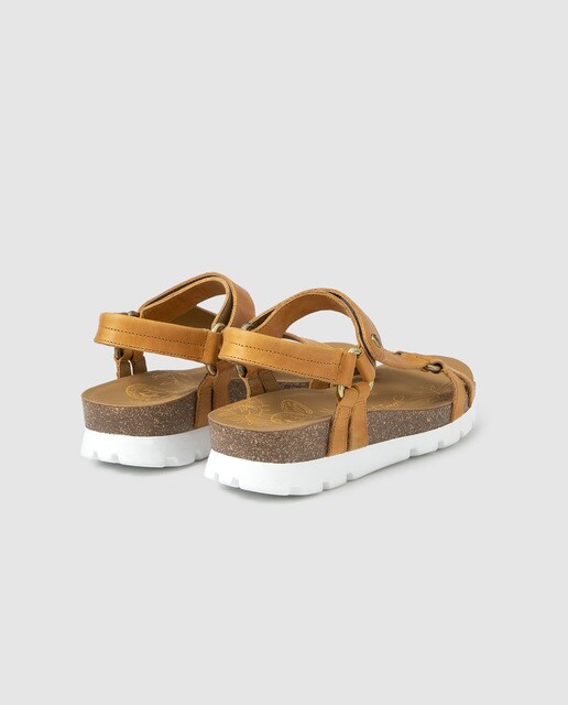 Sandalias de cuña de mujer Panama Jack de napa en color marrón · Panama  Jack · El Corte Inglés