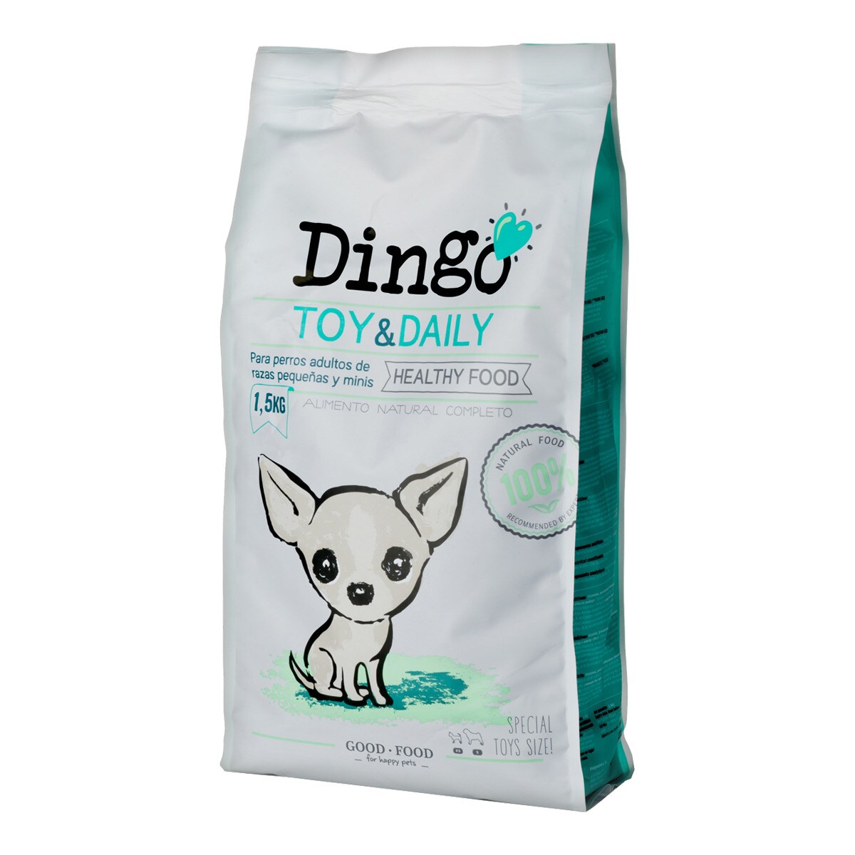 Dingo - Pienso Para Perros Adultos Razas Pequeñas Y Minis Toy & Daily Pollo 1,5 Kg