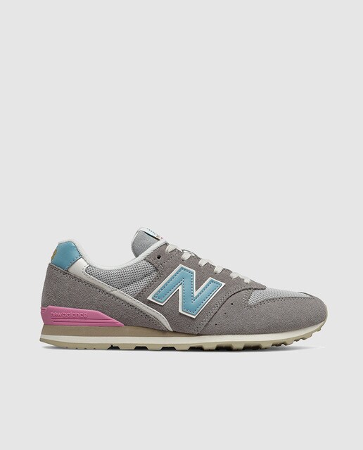 Zapatillas de mujer de serraje New Balance 996 de color gris ... Zapatillas de mujer de serraje New Balance 996 de color gris ...