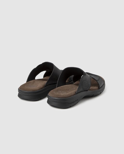Sandalias de hombre Panama Jack en piel de color negro · Panama Jack · El  Corte Inglés