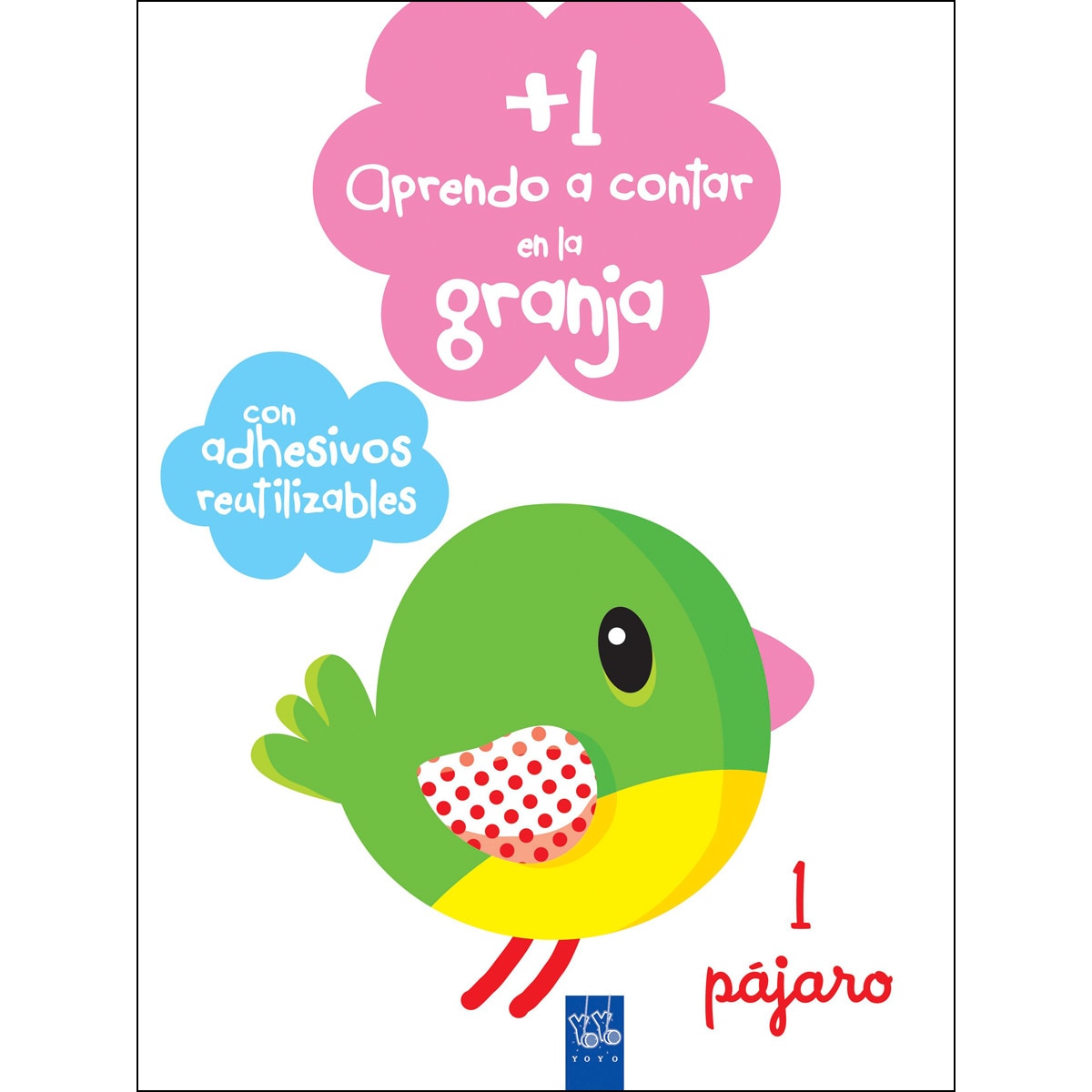 Imagen 0 de Aprendo a contar en la granja +3: 1 Gallina. Con adhesivos reutilizables