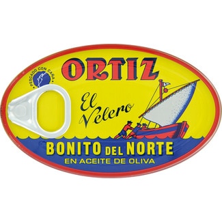 bonito del norte en aceite de oliva lata 82 g neto escurrido - Ortiz
