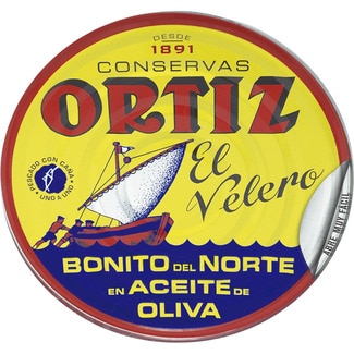 bonito del norte en aceite de oliva lata 480 g neto escurrido - Ortiz