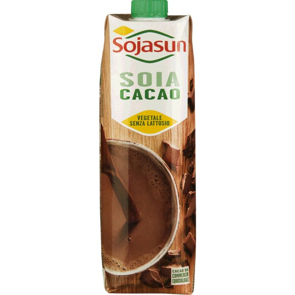 Sojasun Bebida de Soja com Sabor a Chocolate embalagem 1 L