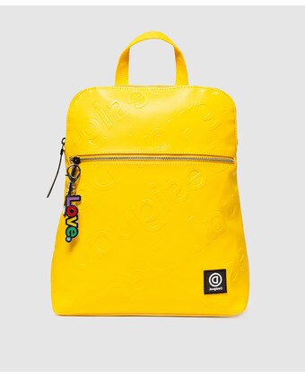 mochila desigual amarilla