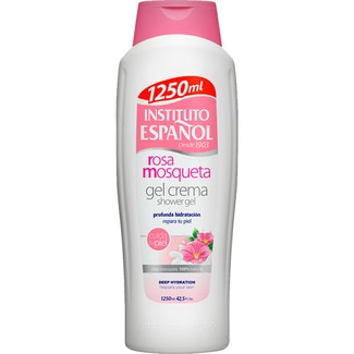 gel de baño en crema rosa mosqueta botella 1250 ml - Instituto Español