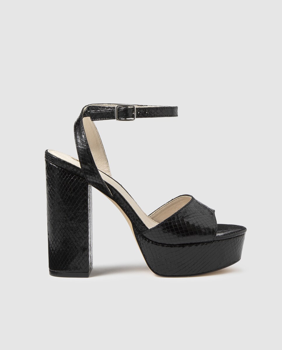 Sandalias de tacón de mujer La Strada en color negro con plataforma · La  Strada · El Corte Inglés
