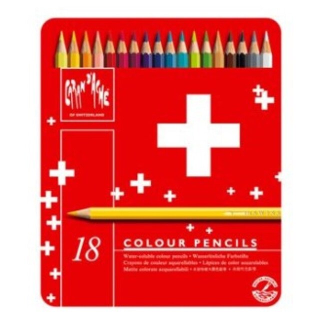 Imagem 0 de Caixa Metálica 18 Lápis de Cor Swisscolor