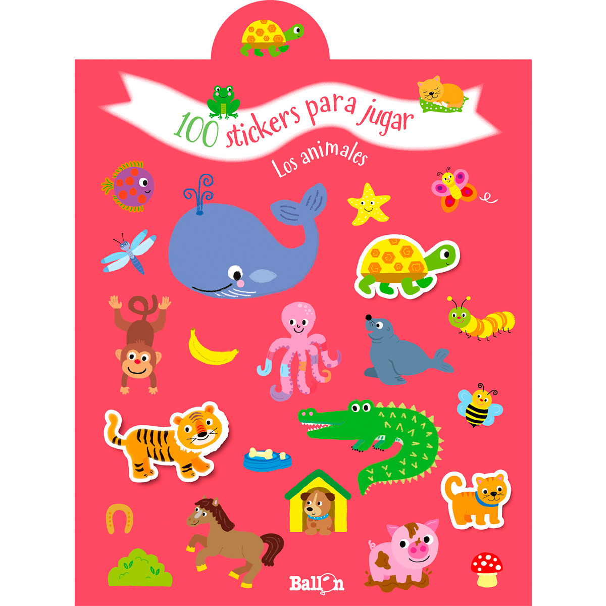 100 STICKERS PARA JUGAR - LOS ANIMALES (Capa mole) 1